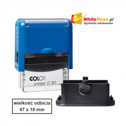 Pieczątka Printer Compact 30 Pro Colop wraz z gumką grawerowaną laserem
